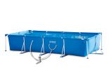 Intex Pool 450 x 220 x 84 | Rechteckiger Rahmenpool mit Filterpumpe