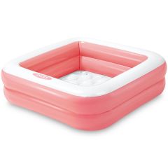 Quadratischer aufblasbarer Baby-Pool rosa