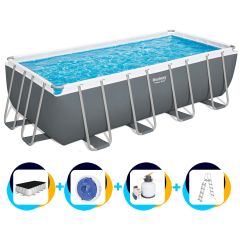 Bestway Schwimmbad 488 x 244 x 122 cm | Rechteckig Power Steel